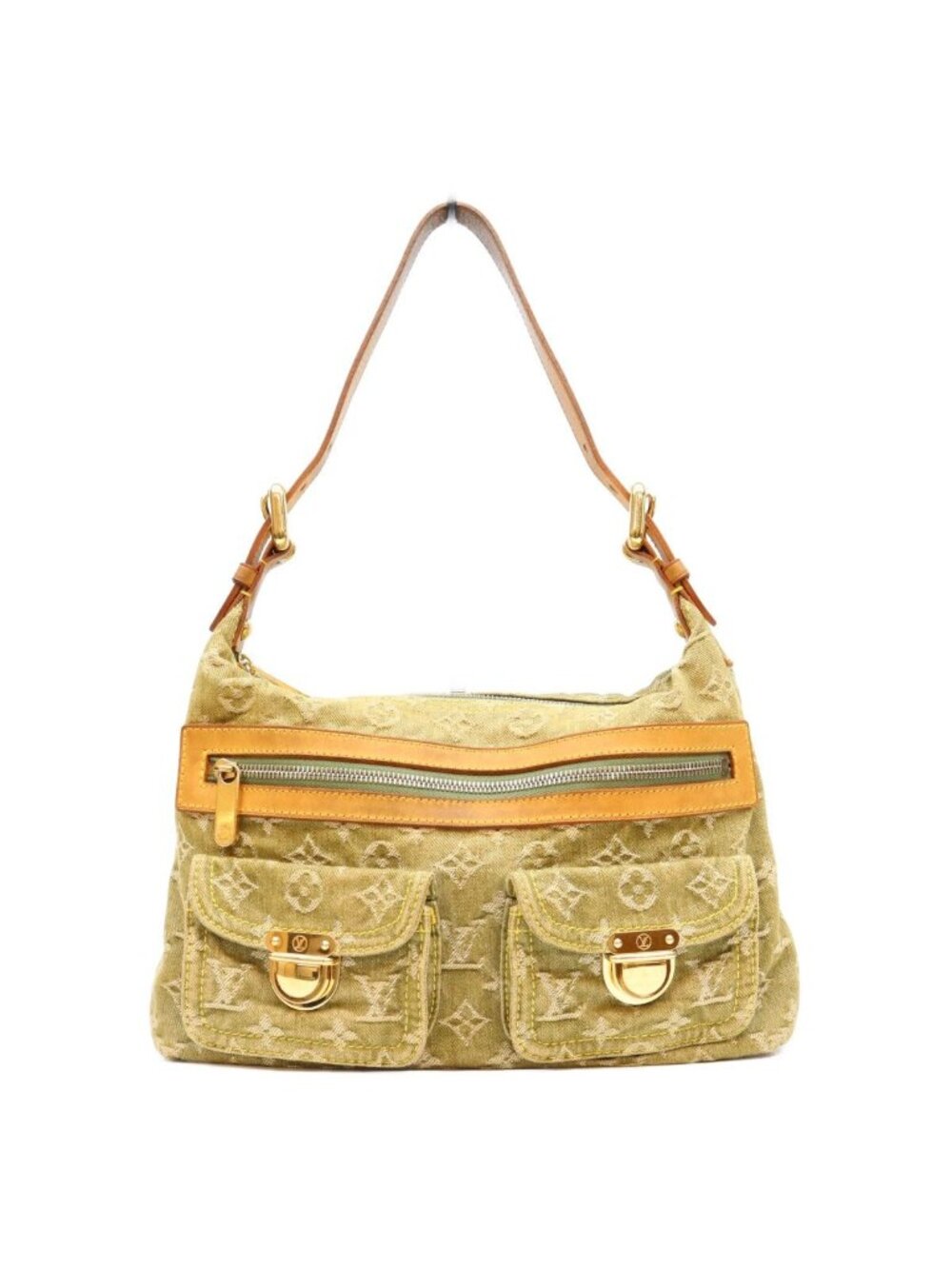 Louis Vuitton Monogram Denim Riken Baggy PM Shoulder Bag